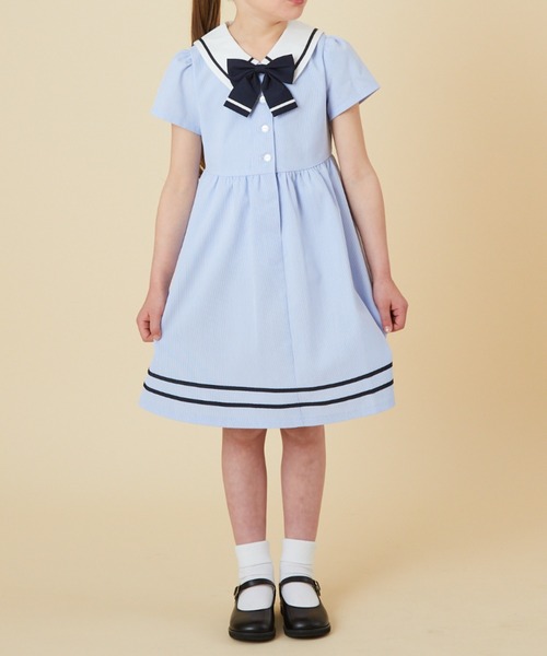 「CHOPIN deux」 「KIDS」半袖ワンピース 140cm ネイビー キッズ_画像3