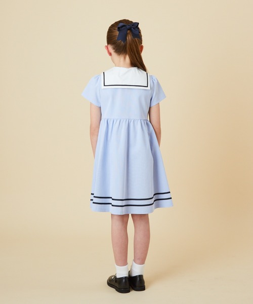 「CHOPIN deux」 「KIDS」半袖ワンピース 140cm ネイビー キッズ_画像6