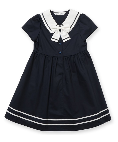 「CHOPIN deux」 「KIDS」半袖ワンピース 140cm ネイビー キッズ_画像7