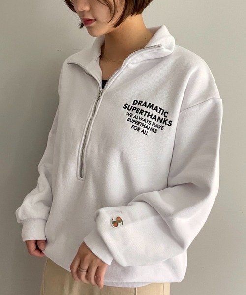 「SUPERTHANKS」 スウェットカットソー SMALL グリーン レディース_画像7