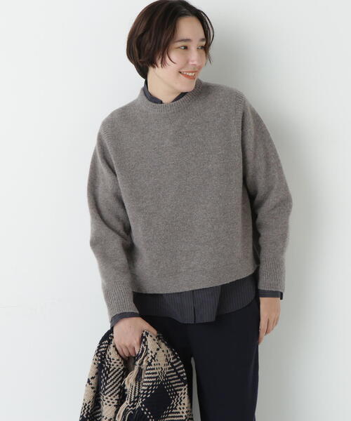 「human woman」 長袖ニット MEDIUM オレンジ レディース_画像3