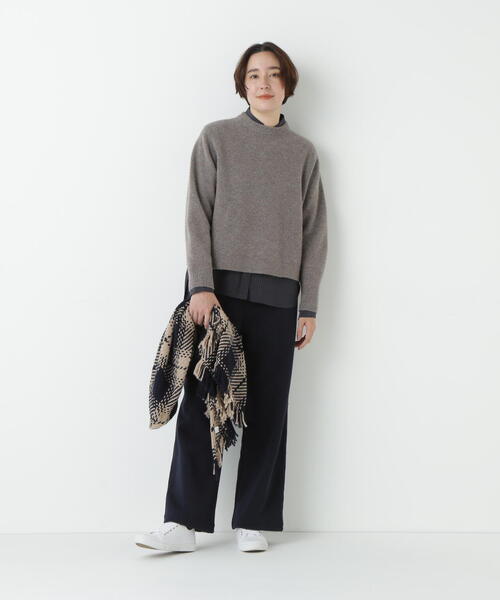 「human woman」 長袖ニット MEDIUM オレンジ レディース_画像4