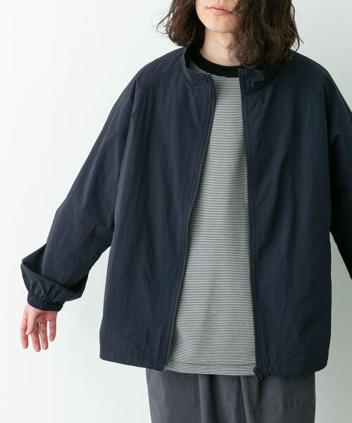ソニーレーベル　撥水スタンドカラーナイロンブルゾン　黒 Sonny Label｜撥水スタンドカラーナイロンブルゾン | Rakuten Fashion
