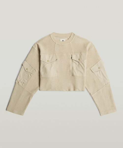 「G-STAR」 スウェットカットソー X-SMALL ダークブラック レディースの画像