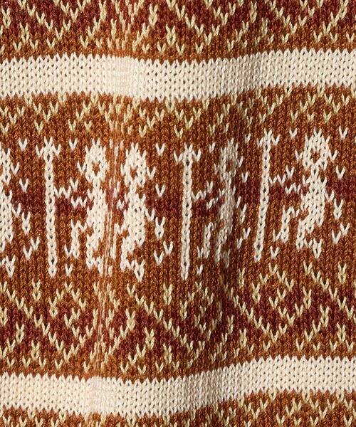 セーター ニット 「RAFFA MOLINA」オランタイ ボーダー ニット ベスト メンズの画像