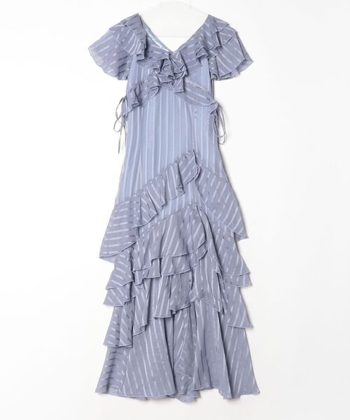 「dazzlin」 半袖ワンピース MEDIUM ブルー レディース