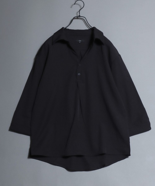 ANPAS（アンパス） 七分袖 シャツ Skipper-Neck 3/4 Sleeve Shirt / 七