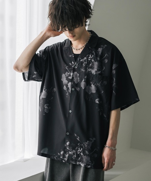 Rocky Monroe（ロッキーモンロー） アロハシャツ シャツ 接触冷感 花柄 