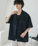 アロハシャツ シャツ 半袖 接触冷感 花柄 ペ...の詳細画像3