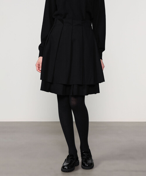 「Bshop」 「eunoia」プリーツスカート S ブラック レディース_画像4