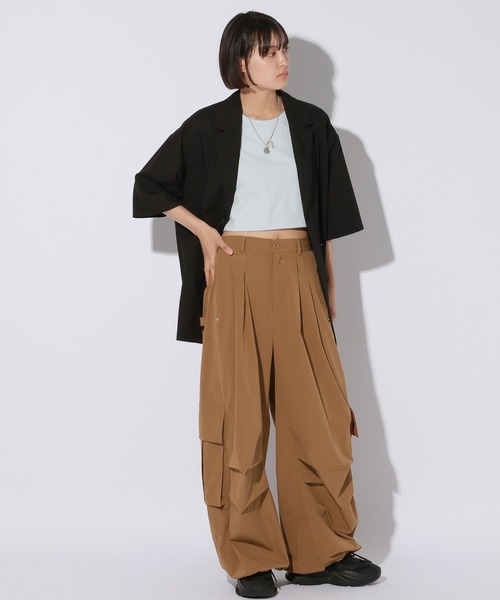 「Anui」 カーゴパンツ MEDIUM ブラウン レディース_画像6