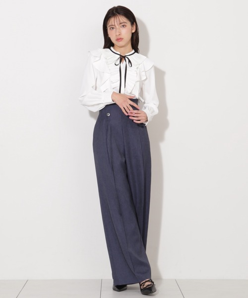 「JILL by JILL STUART」 長袖ブラウス FREE ブルー レディース_画像8