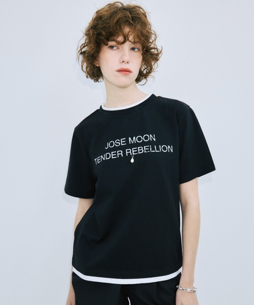 JOSE MOON グレー 半袖ポロシャツ プリーツミニスカート セットアップ 