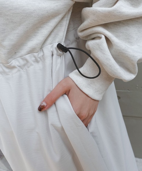 「CORNERS」 長袖ワンピース L ネイビー レディース_画像8