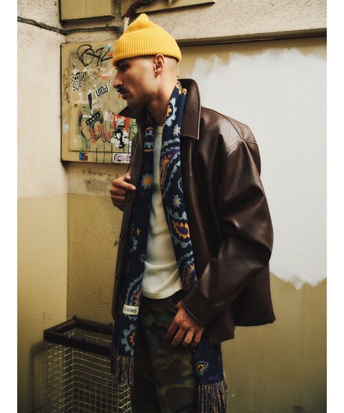 Subciety（サブサエティ） 大判 マフラー Paisley muffler メンズ