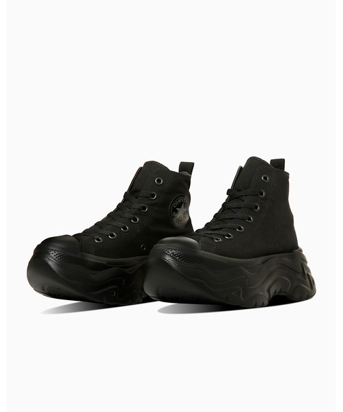 「CONVERSE ALL STAR」 ハイカットスニーカー 4 ブラック×ブラック レディース_画像2