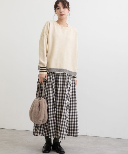 「POU DOU DOU」 フレアスカート 3 スミクロ レディース_画像6
