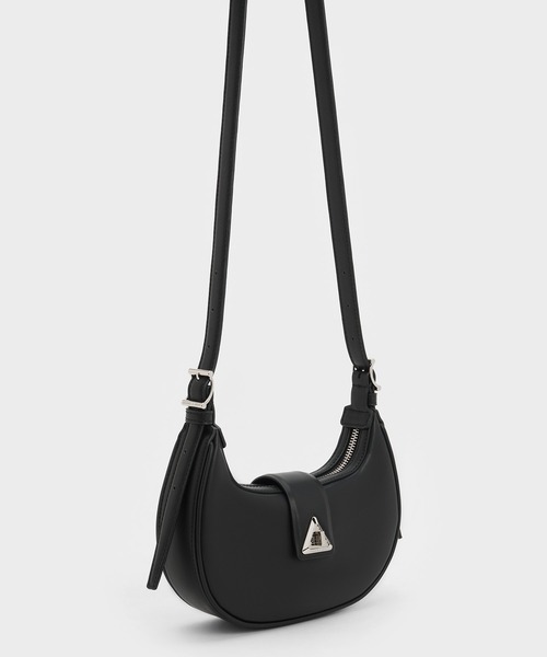 「CHARLES & KEITH」 2WAYバッグ S スミクロ レディース_画像6