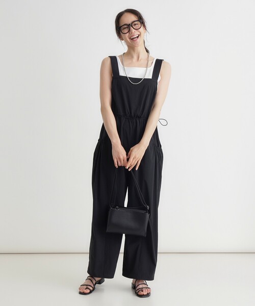 希少 Hammoc ハンモック オーバーオール 異素材 ニット サロペット HONEYSUCKLE ROSE（ハニーサックルローズ） サロペット オーバーオール