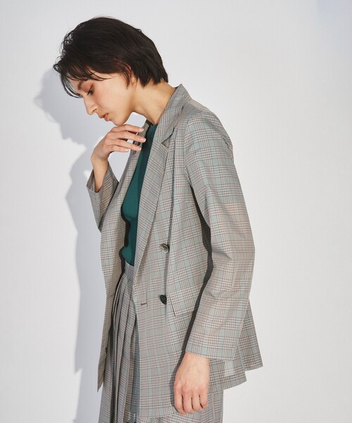 「GRACE CONTINENTAL」 テーラードジャケット 36 グレー レディース_画像7