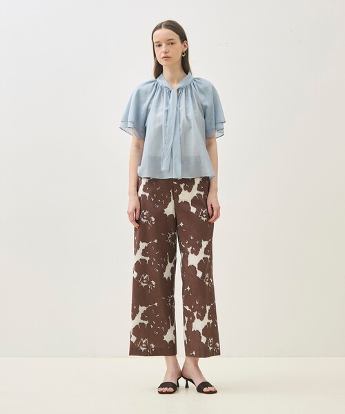 TOMORROWLAND collection ブラウス シャツ 半袖 コットンシルク 