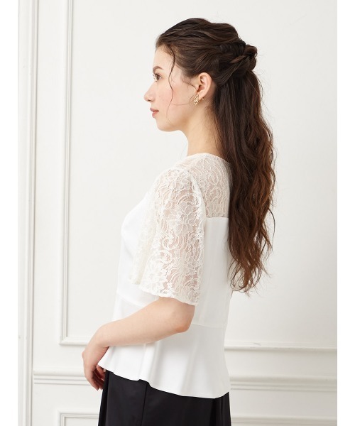 「AIMER」 半袖ブラウス LARGE ブラック レディース_画像3