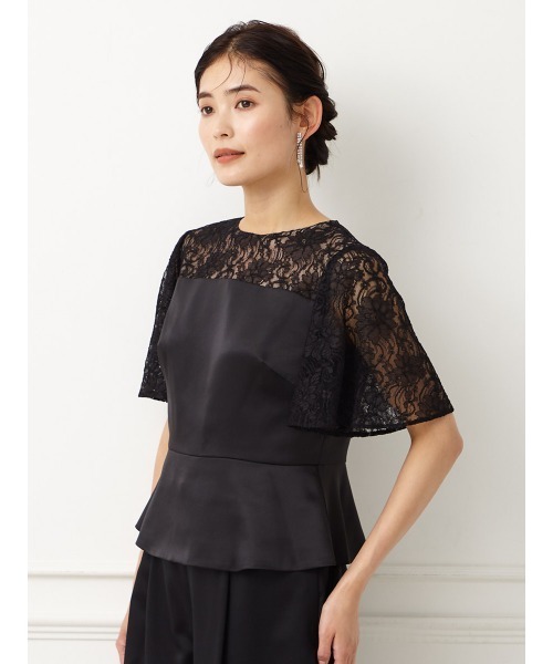「AIMER」 半袖ブラウス LARGE ブラック レディース_画像6