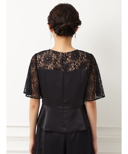 「AIMER」 半袖ブラウス LARGE ブラック レディース_画像9