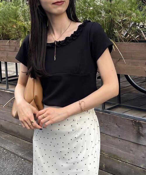 CAPRICIEUX LE'MAGE（カプリシューレマージュ） tシャツ 半袖 フリル