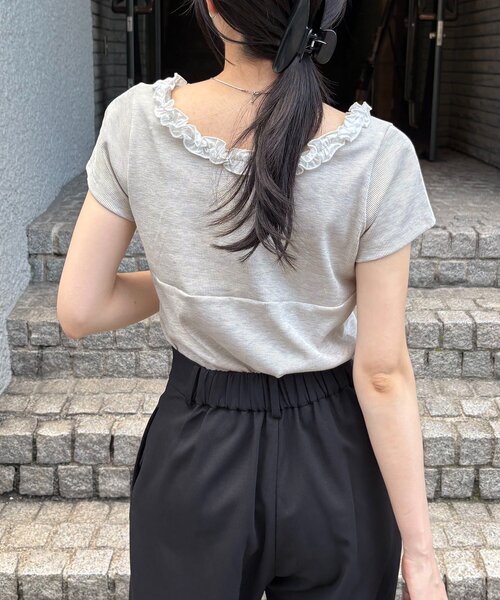 CAPRICIEUX LE'MAGE（カプリシューレマージュ） tシャツ 半袖 フリル