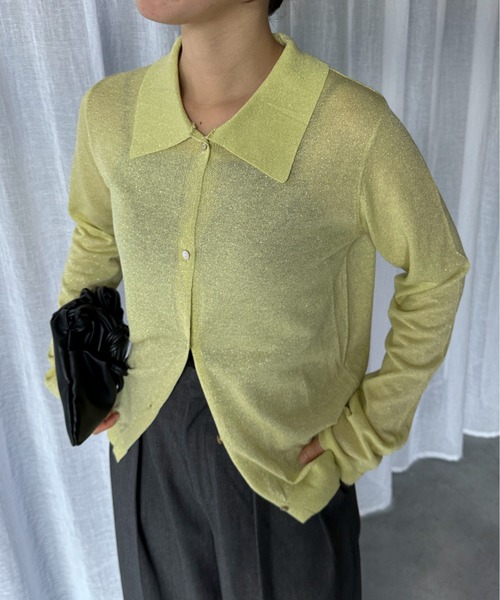 「feepur」 ニットカーディガン MEDIUM ブラック レディース_画像3