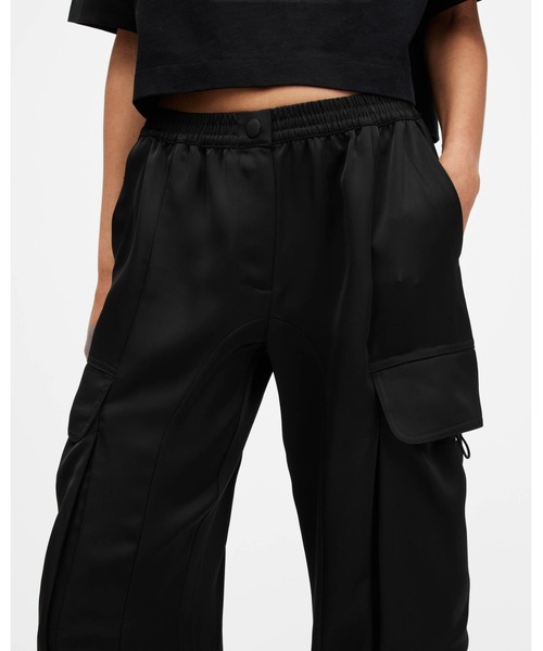 「ALLSAINTS」 カーゴパンツ 8 ブラック レディース_画像4