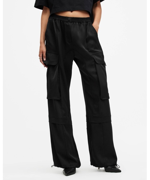 「ALLSAINTS」 カーゴパンツ 8 ブラック レディース_画像6
