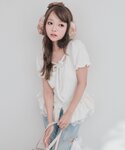 tシャツ 半袖 フェザーチュニック レディースの詳細画像3