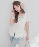 tシャツ 半袖 フェザーチュニック レディースの詳細画像4