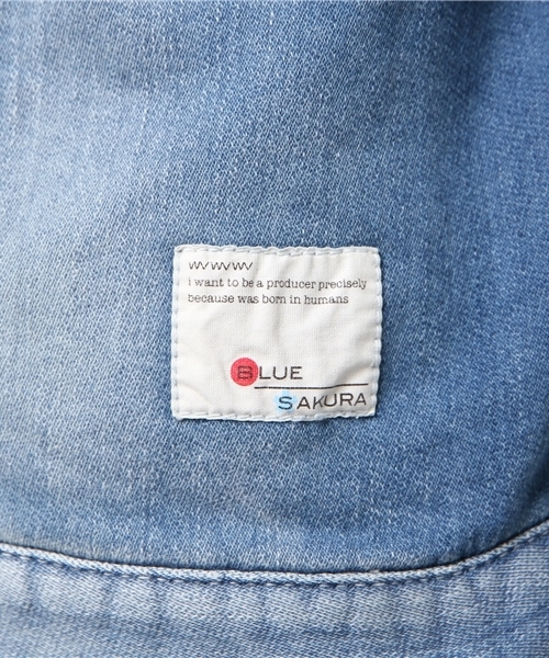 BLUE SAKURA デニムジャケット gジャン KNIT DENIM JACKET メンズ