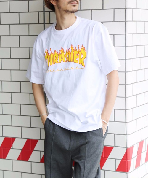 THRASHER（スラッシャー） tシャツ FLAME S/S T-SHIRTS/スラッシャー T