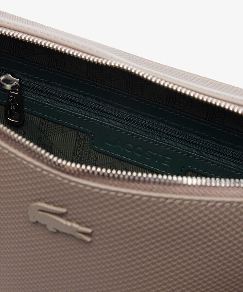 LACOSTE CHANTACO ラコステ スクエアショルダーバッグ ブラック ラコステ LACOSTE CHANTACOスクエアショルダーバッグ(505171052