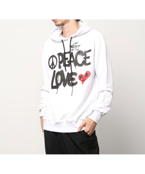 Tracto パーカー PEACE＆LOVE AIRBRUSHU メンズ レディース : ZOZOTOWN 