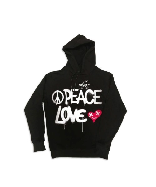 Tracto パーカー PEACE＆LOVE AIRBRUSHU メンズ レディース : ZOZOTOWN 