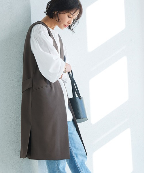 ベスト ジレ RASW ノーカラージレ レディース RASW ベスト ジレ ノーカラージレ レディース : ZOZOTOWN Yahoo