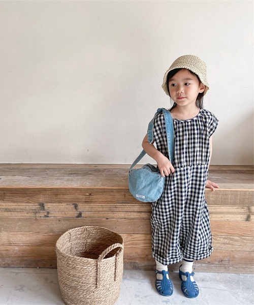 aimoha オールインワン aimoha-KIDS- 子供服 ギンガムチェック
