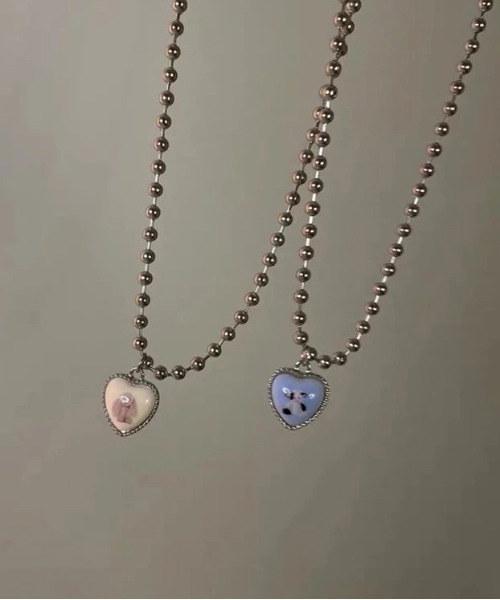 Plump Heartペンダントネックレス(F SILVER): ACCESSORIES