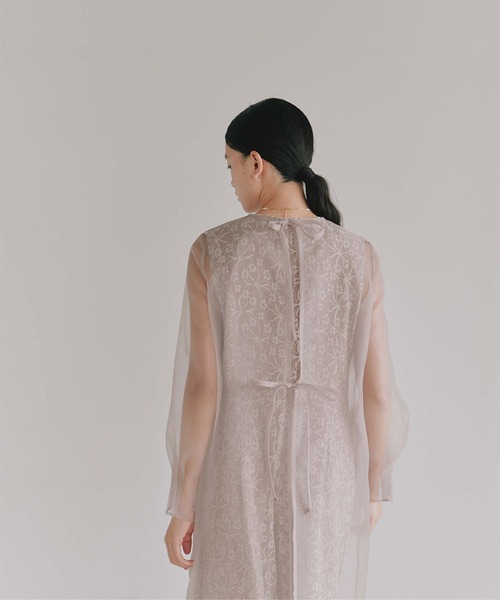 kaene シアーレイヤードオールインワン kaene（カエン） パンツドレス シアーレイヤードオールインワン