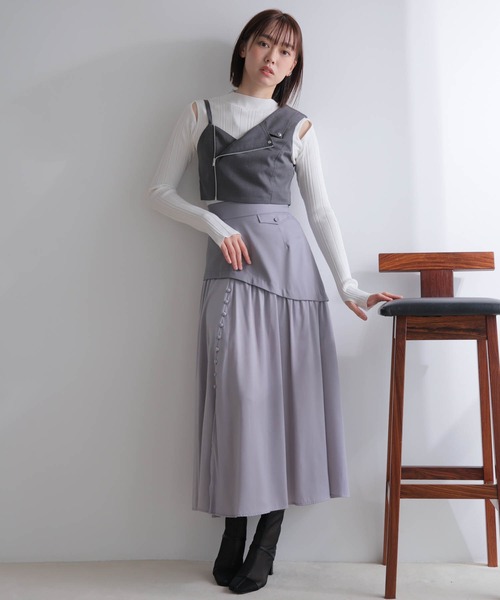 LADY MADE レディメイド　ニット　レイヤードスリットリブニット 楽天市場】レイヤードスリットリブニット／レディメイド