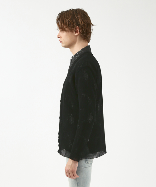 5351 POUR LES HOMMES 新品未使用タグ付き　メンズカーディガン 5351 POUR LES HOMMES カーディガン ダメージ ニット