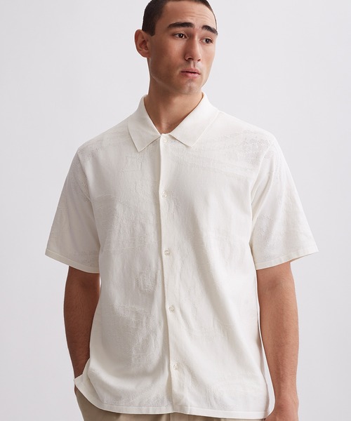 Saturdays NYC カーディガン Kenneth Knit SS Shirt メンズ