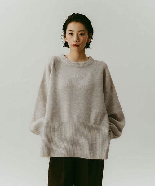 andme（アンドミー） ニット セーター 「新色追加」ボックスシルエット