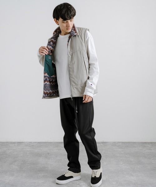 KRIFF MAYER（クリフメイヤー） ベスト ジレ 柄ボアひっくりボアベスト