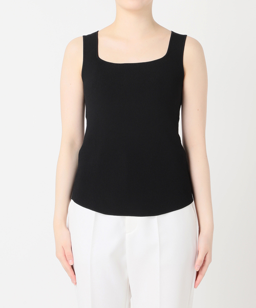 NOBLE ニュアンス2wayタンクトップ NOBLE（ノーブル） タンクトップ ニュアンス2WAYニットタンク